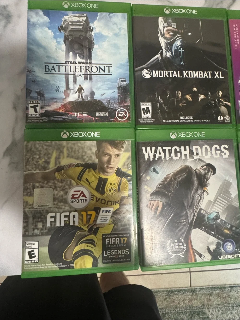 One Game Bundle with Purple Wireless Controller - Multiple Titles Included